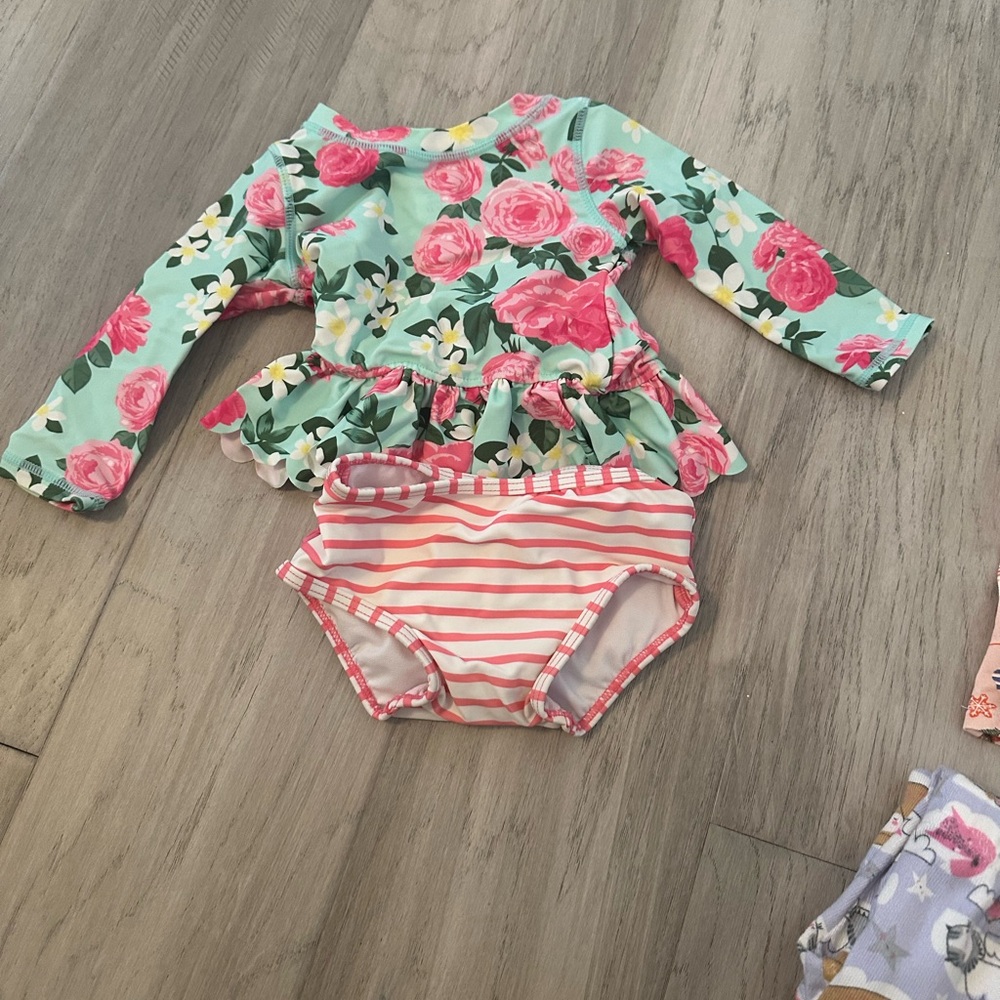 Floral Long Sleeve Baby Outfit